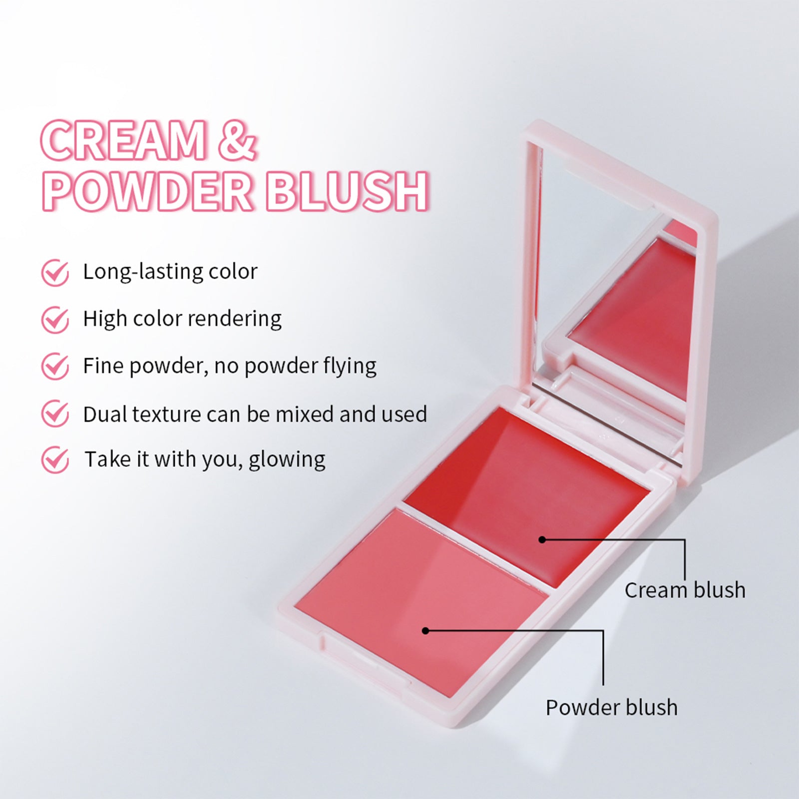 2 in 1 Cream & Powder Blush