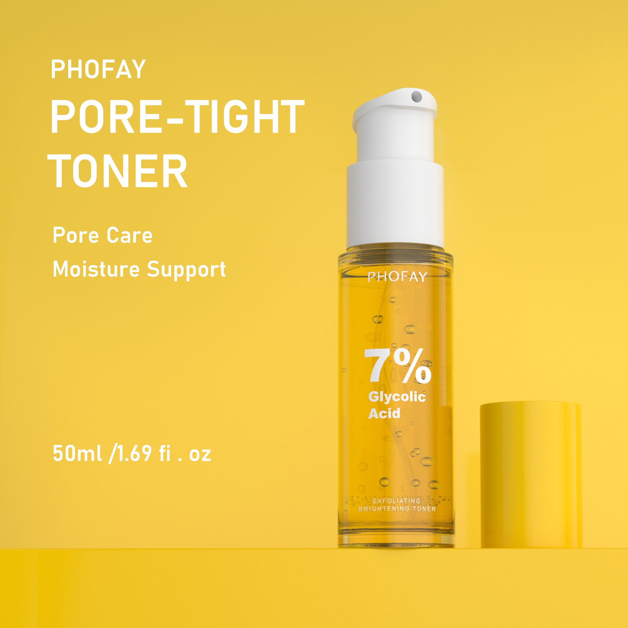 PHOFAY Glycolic Glow Toner — AHA Exfoliating & Brightening Toner