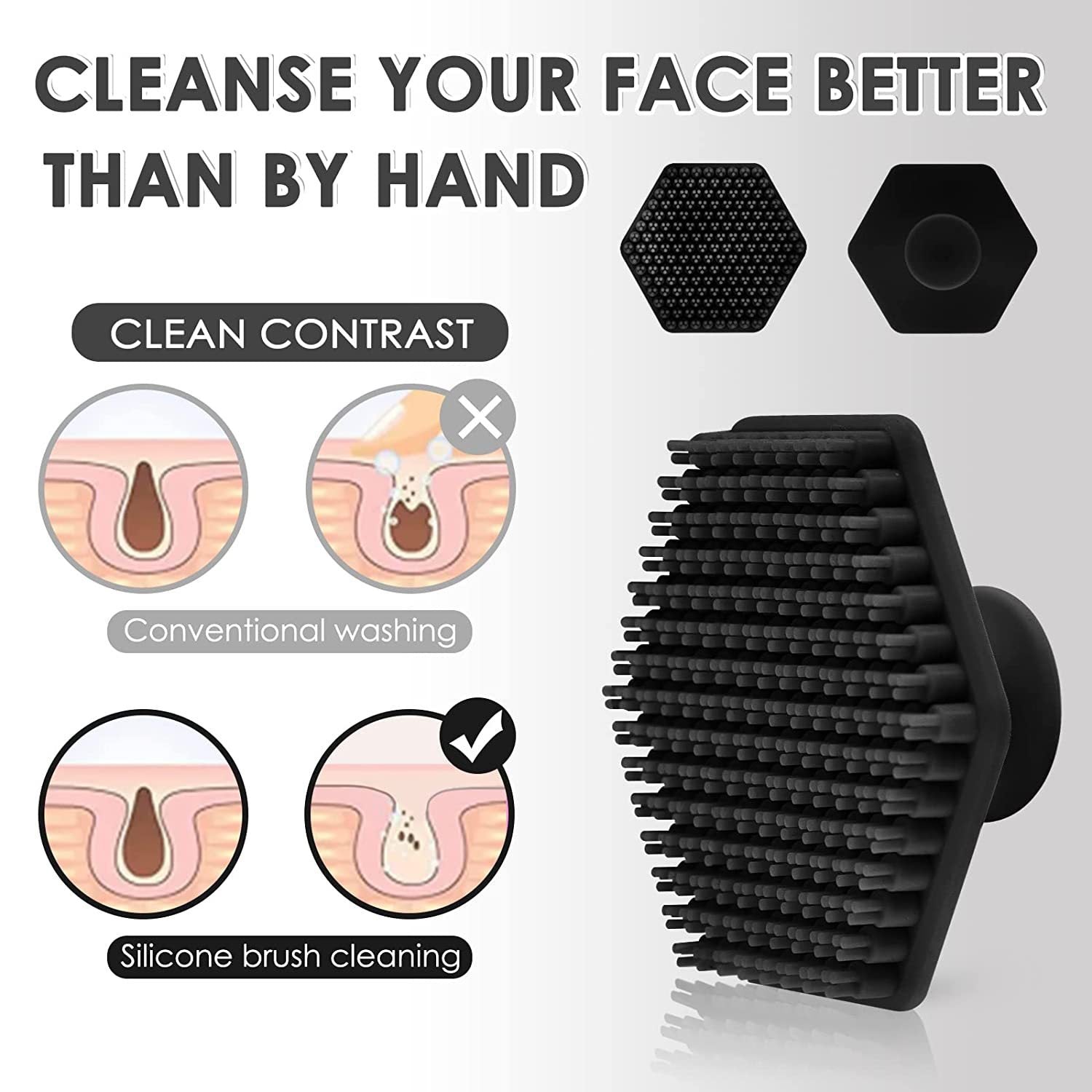 HexaGlow Silicone Face Brush