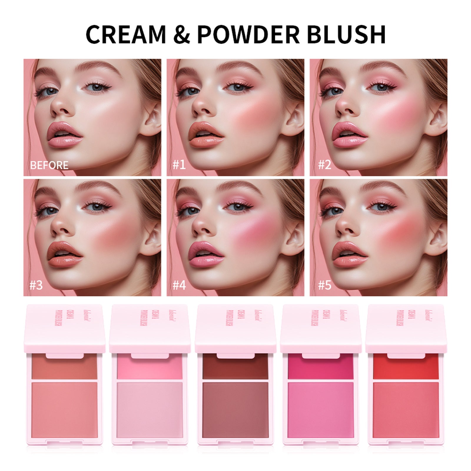 2 in 1 Cream & Powder Blush